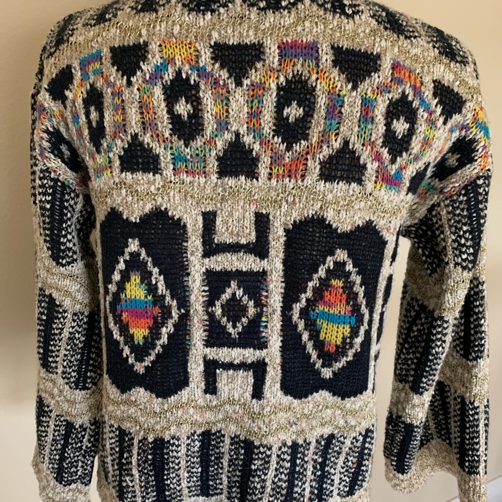 ANTHROPOLOGIE Moth brand Fringe Sweater Spectra - Picture 5 of 8